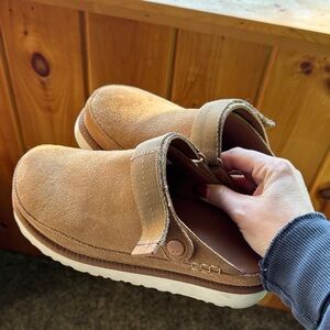 UGG Women’s light Brown Suede Slip-Ons